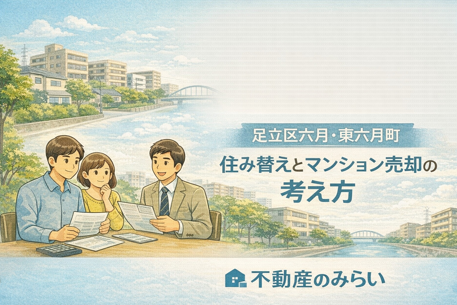 足立区六月・東六月町で住み替えを考えたときに増えている「マン...の画像