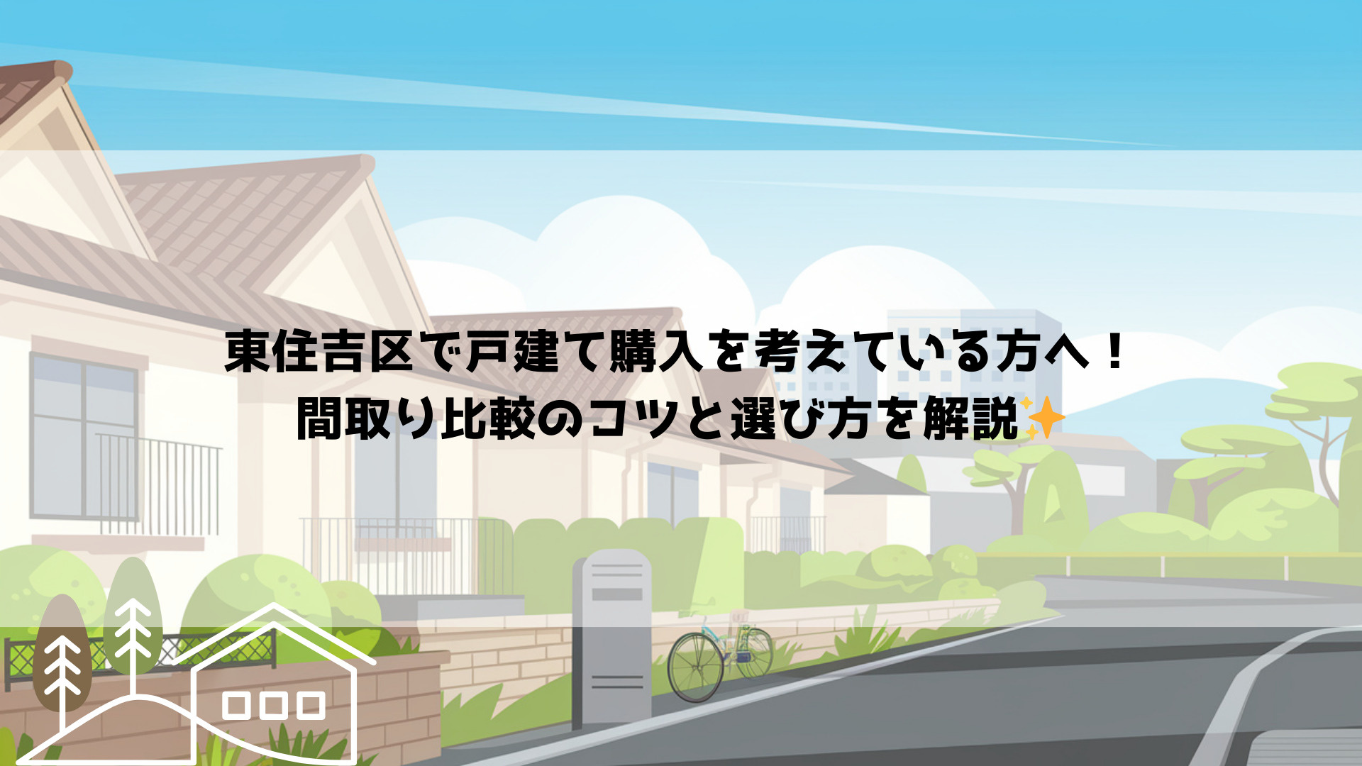 東住吉区で戸建て購入を考えている方へ！間取り比較のコツと選び...の画像