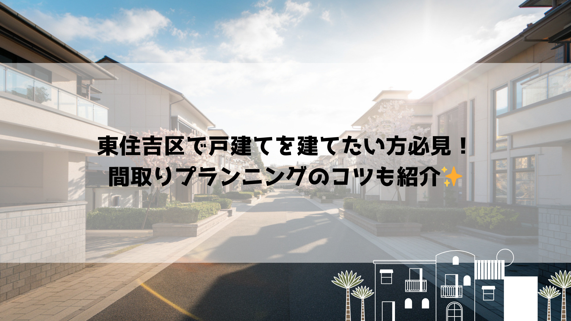 東住吉区で戸建てを建てたい方必見！間取りプランニングのコツも...の画像
