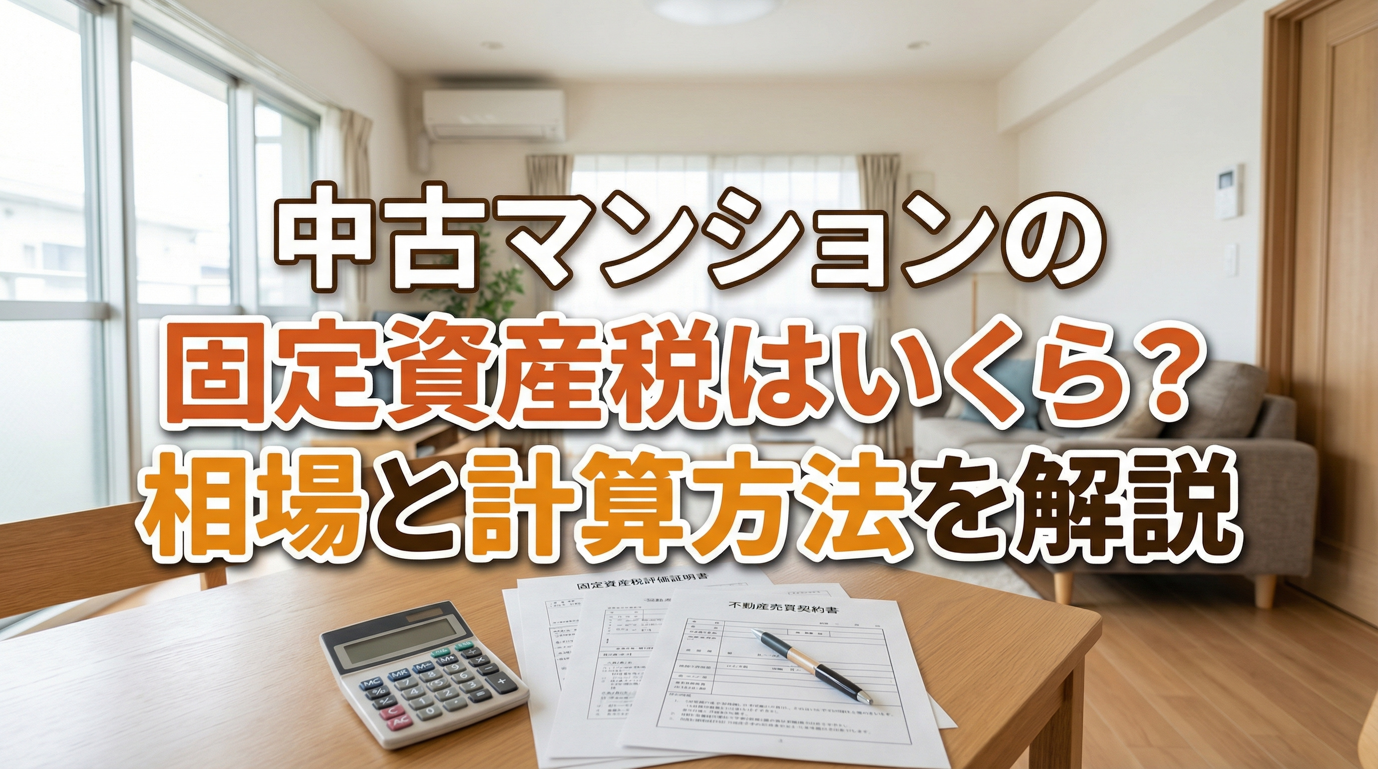 中古マンションの固定資産税はいくら？相場と計算方法を解説の画像