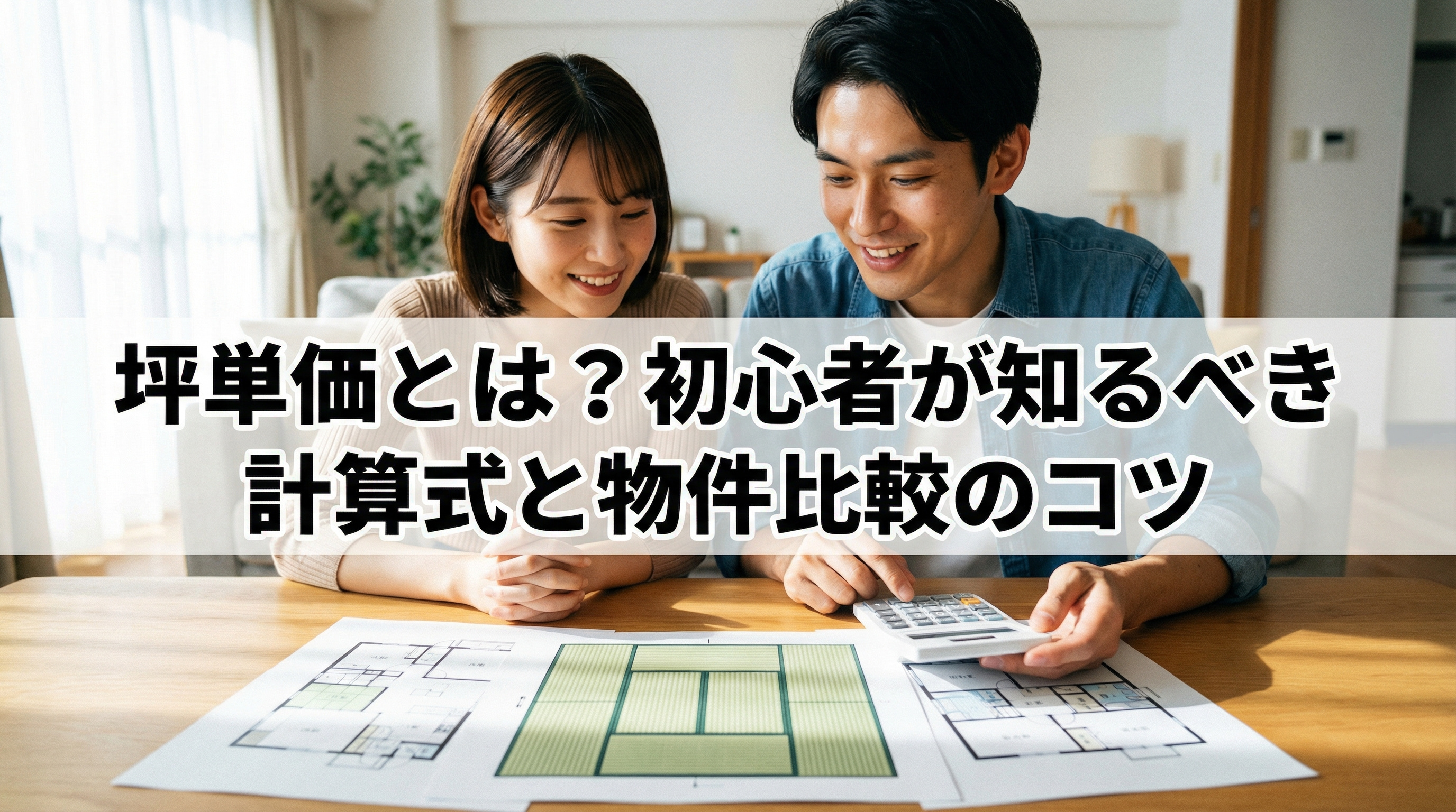 坪単価とは？初心者が知るべき計算式と物件比較のコツの画像
