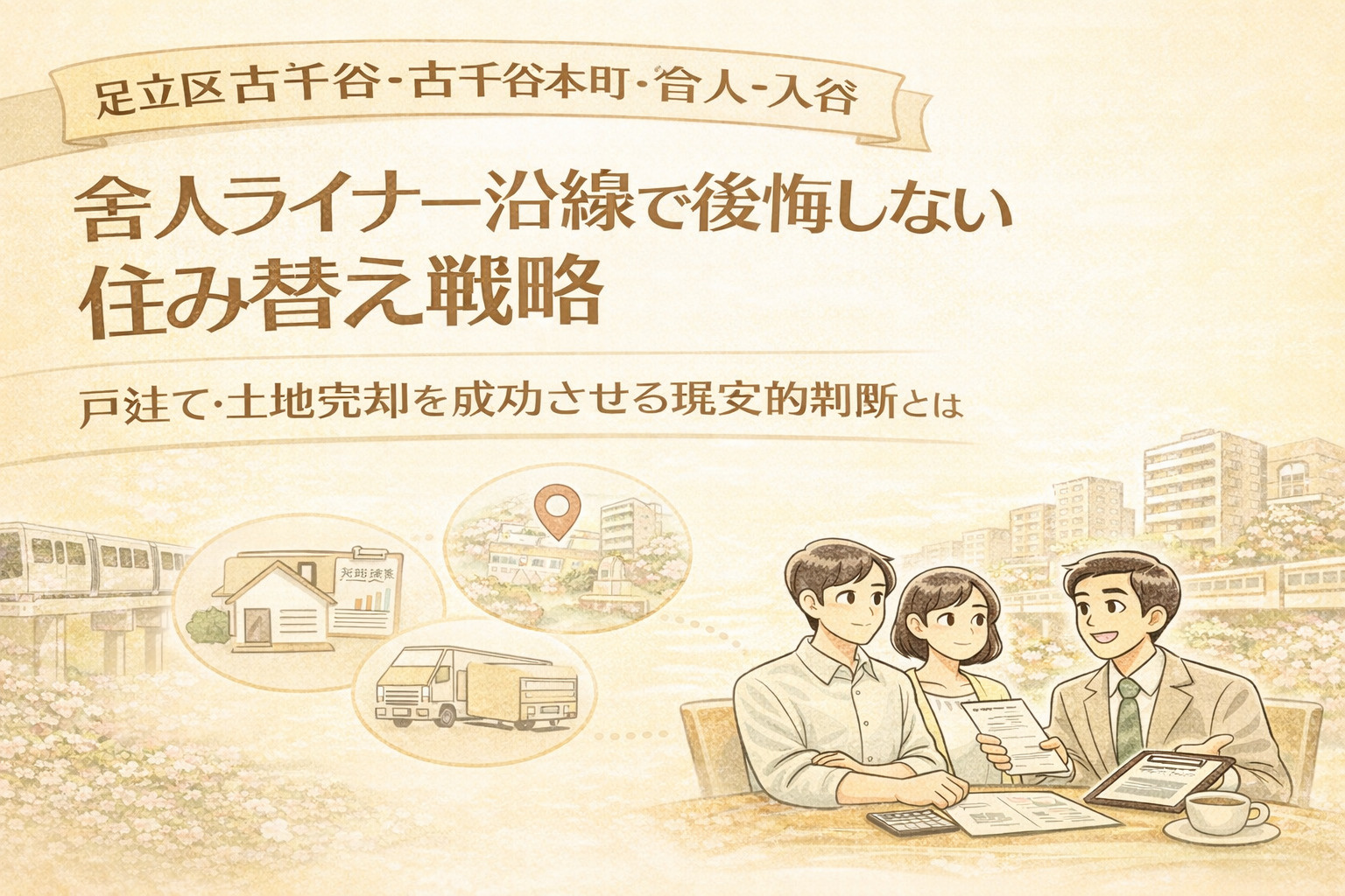 【足立区古千谷・古千谷本町・舎人・入谷】 舎人ライナー沿線で...の画像