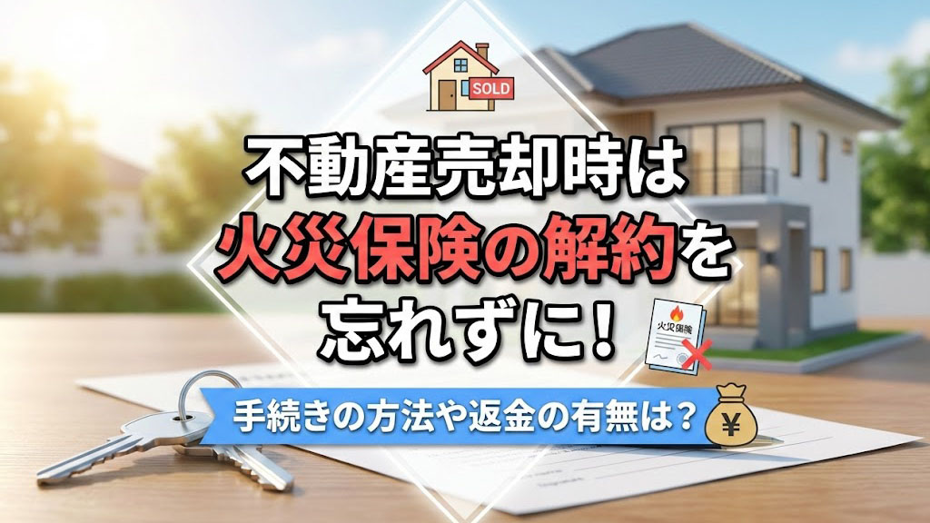 【2月2週目 編集中】不動産売却時は火災保険の解約を忘れずに...の画像
