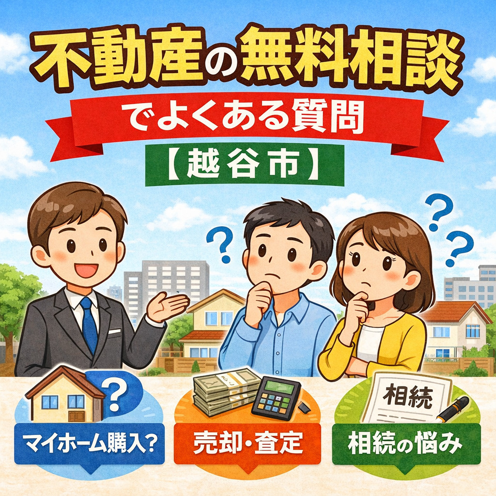 不動産の無料相談でよくある質問【越谷市】の画像