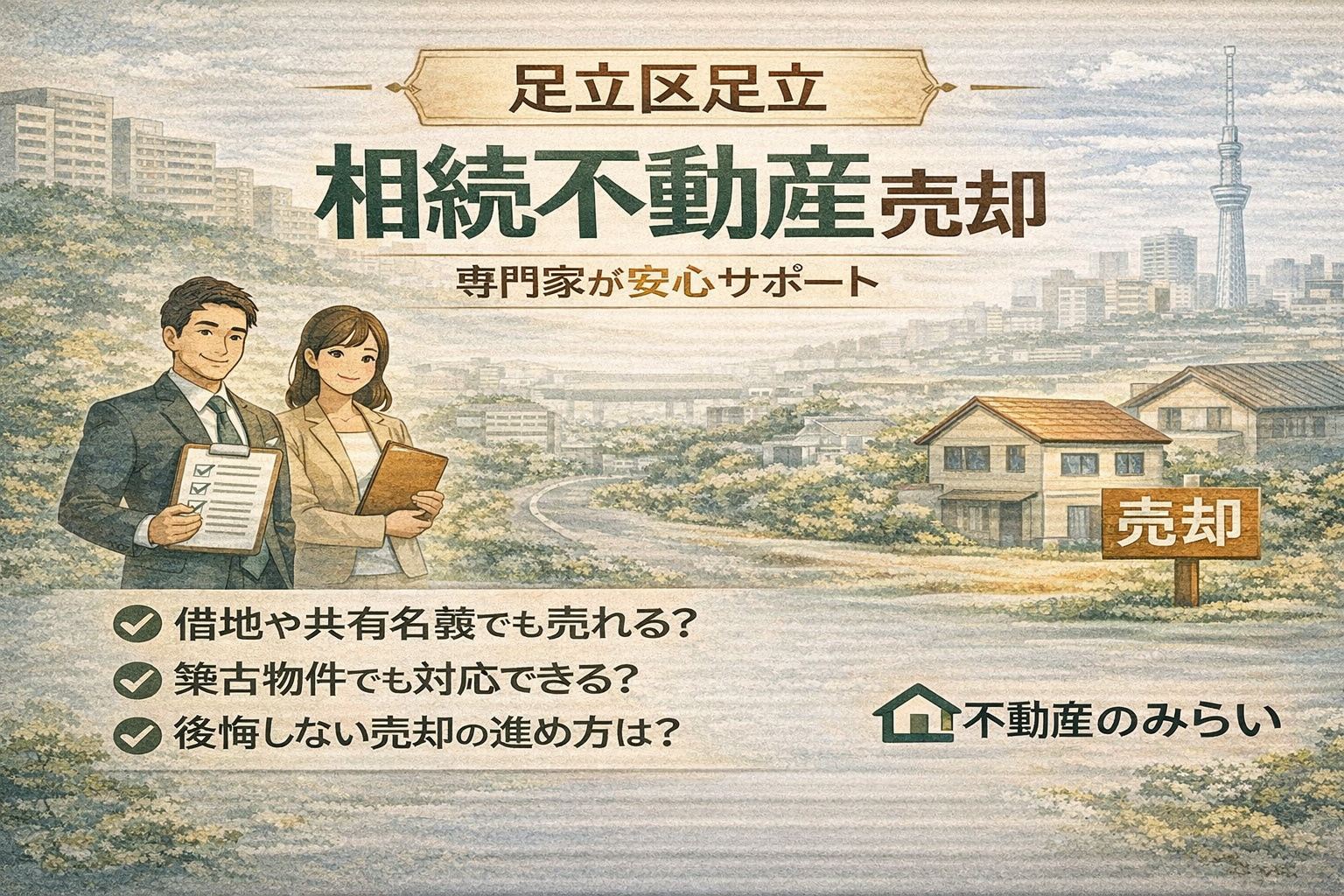 【足立区足立】相続不動産の売却で後悔しないために｜借地・共有...の画像