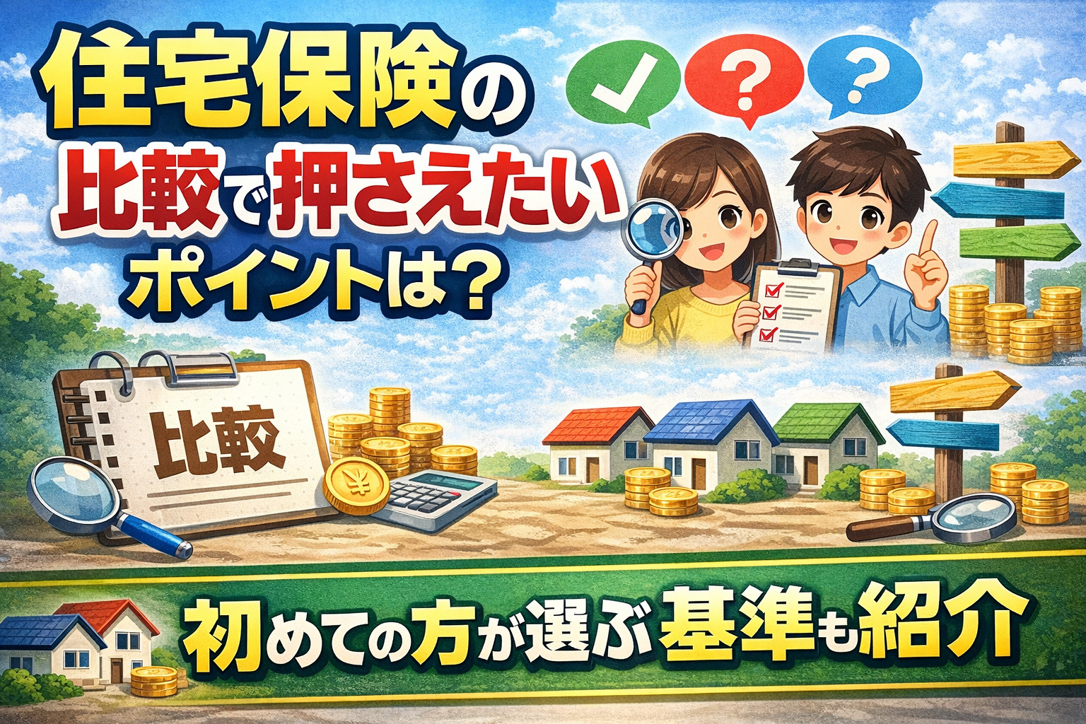 住宅保険の比較で押さえたいポイントは？初めての方が選ぶ基準も...の画像