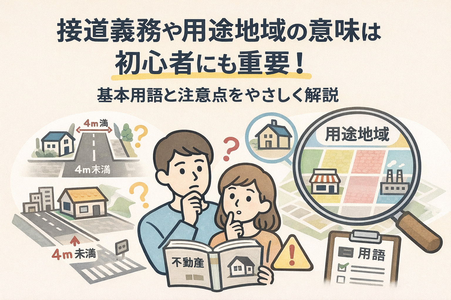 接道義務や用途地域の意味は初心者にも重要！基本用語と注意点を...の画像