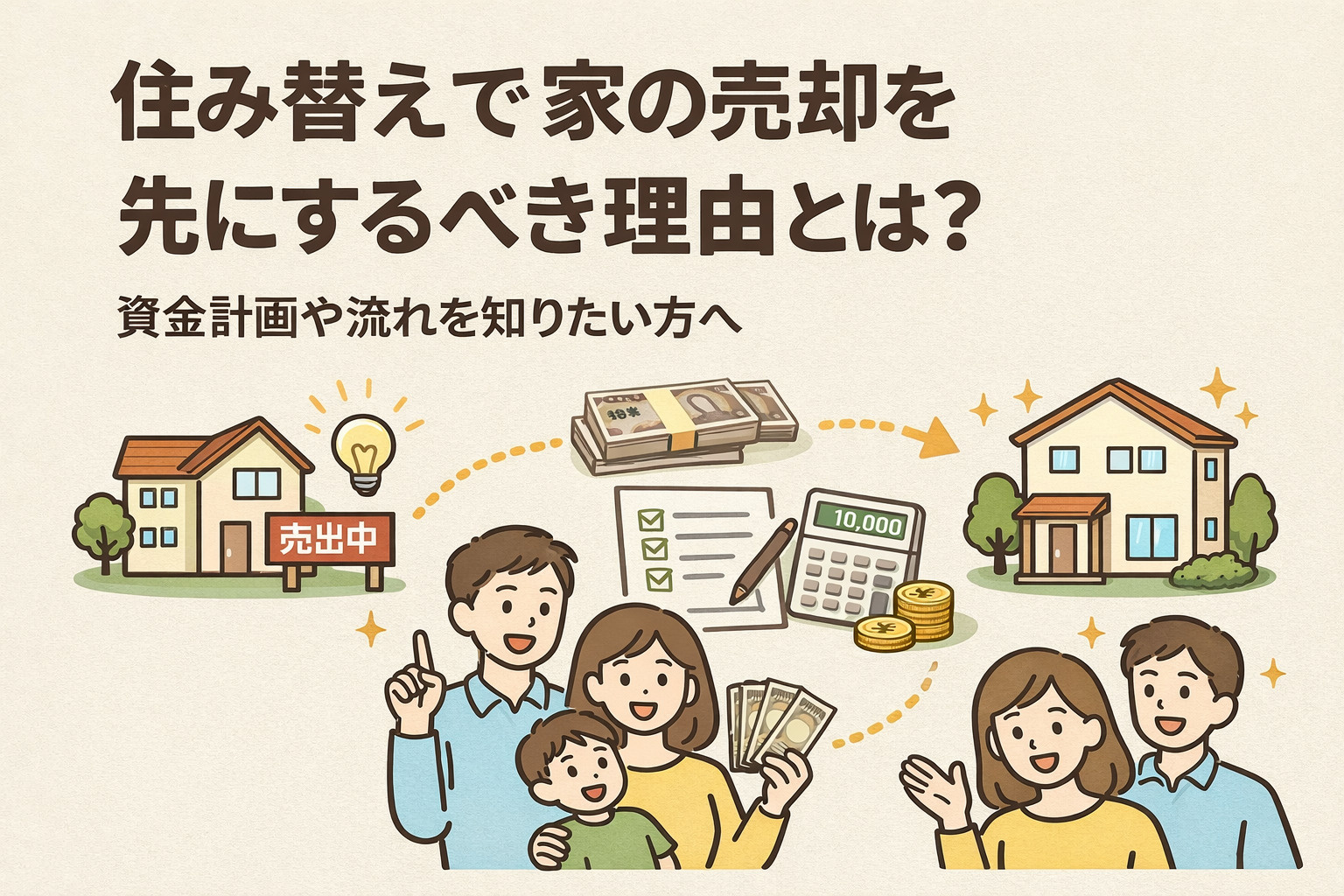 住み替えで家の売却を先にするべき理由とは？資金計画や流れを知...の画像