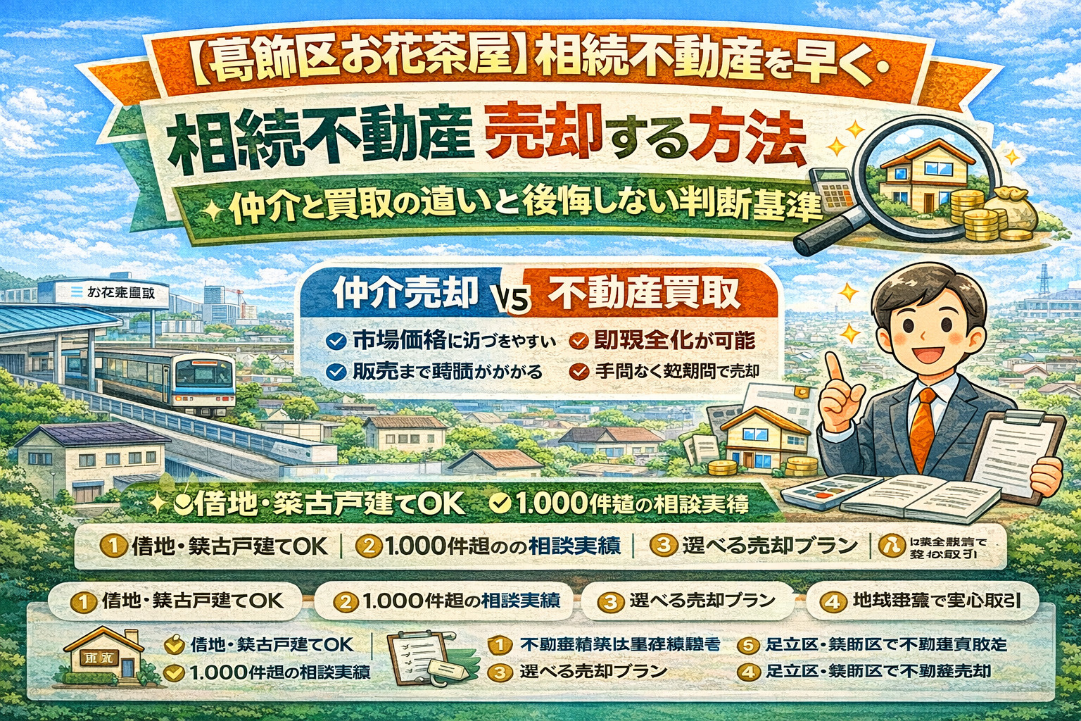 【葛飾区お花茶屋】相続不動産を早く・安全に売却する方法｜仲介...の画像
