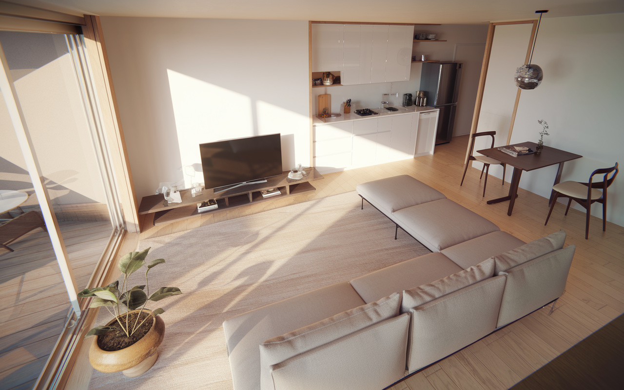 1LDKで二人暮らしの広さはどれくらい？快適に住むための間取...の画像