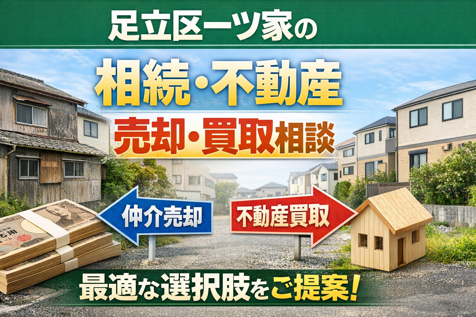 【足立区一ツ家】相続不動産の売却と買取｜借地・築古でも動かす...の画像