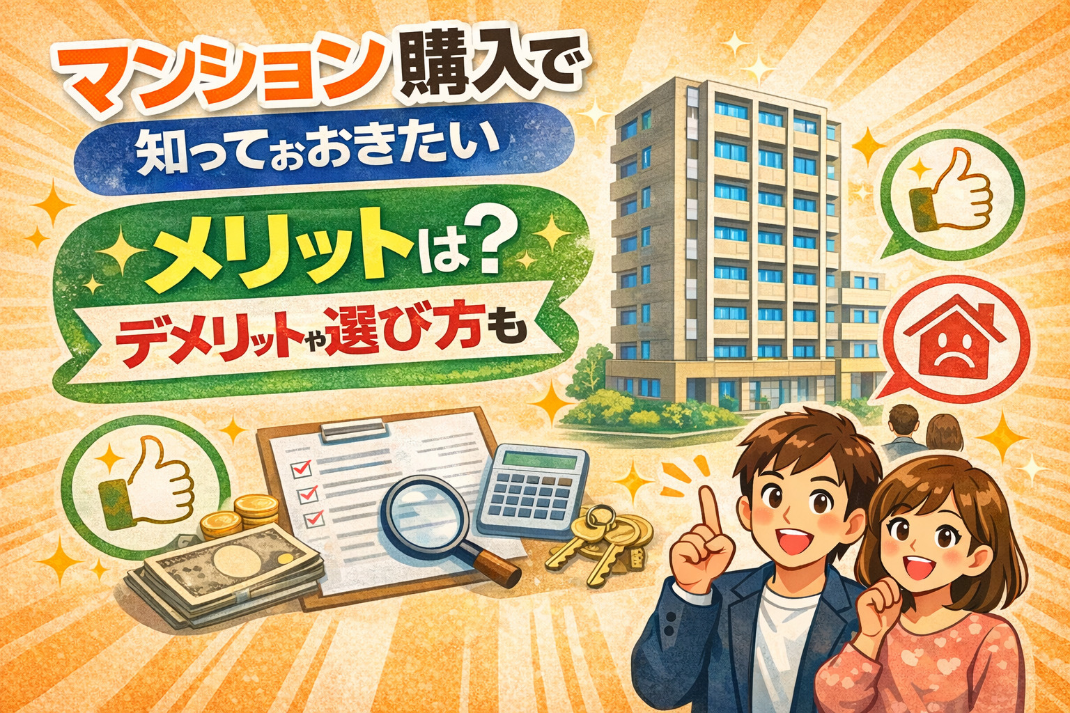 マンション購入で知っておきたいメリットは？デメリットや選び方...の画像