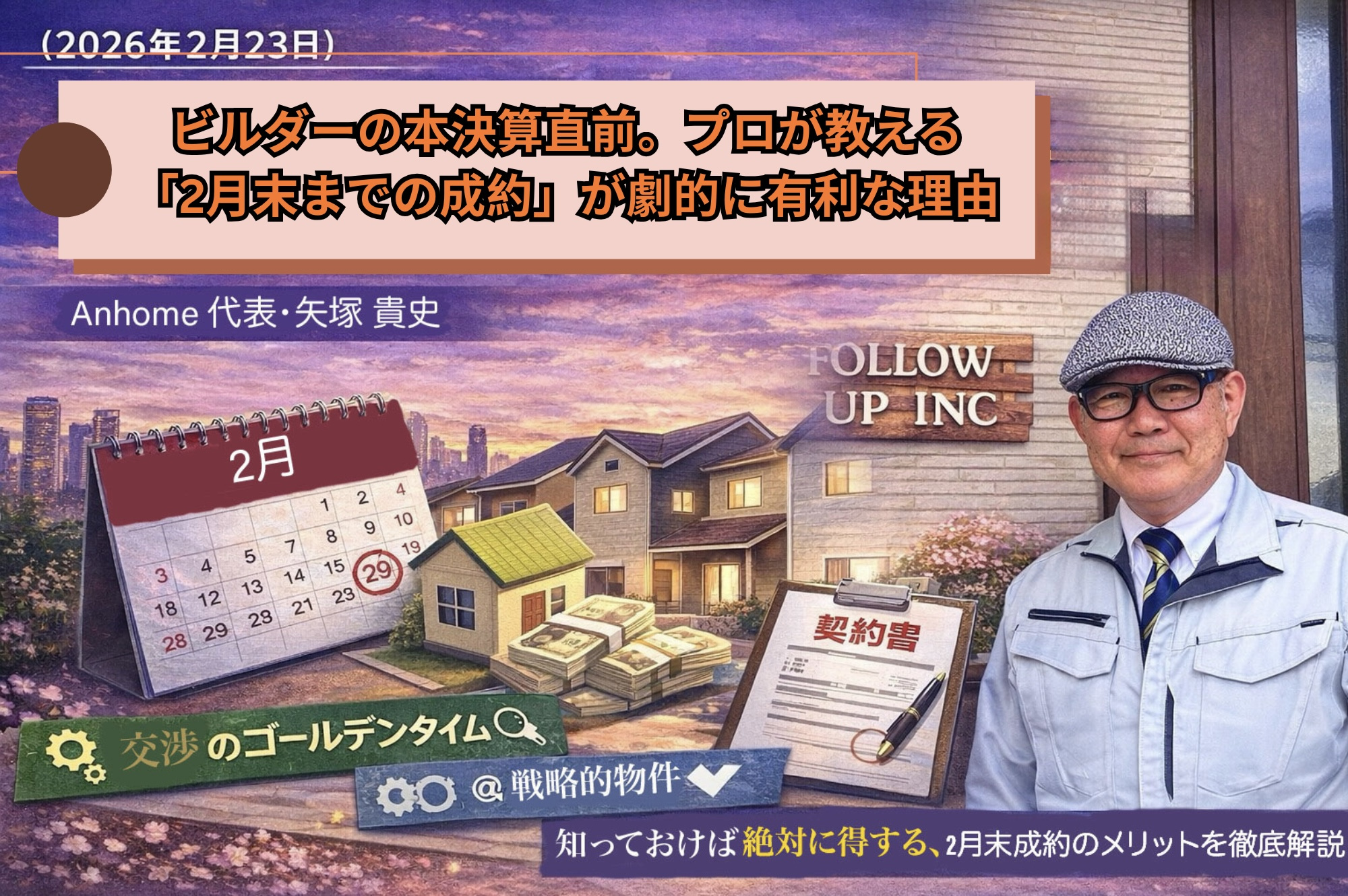 （2026年2月23日）ビルダーの本決算直前。プロが教える「...の画像