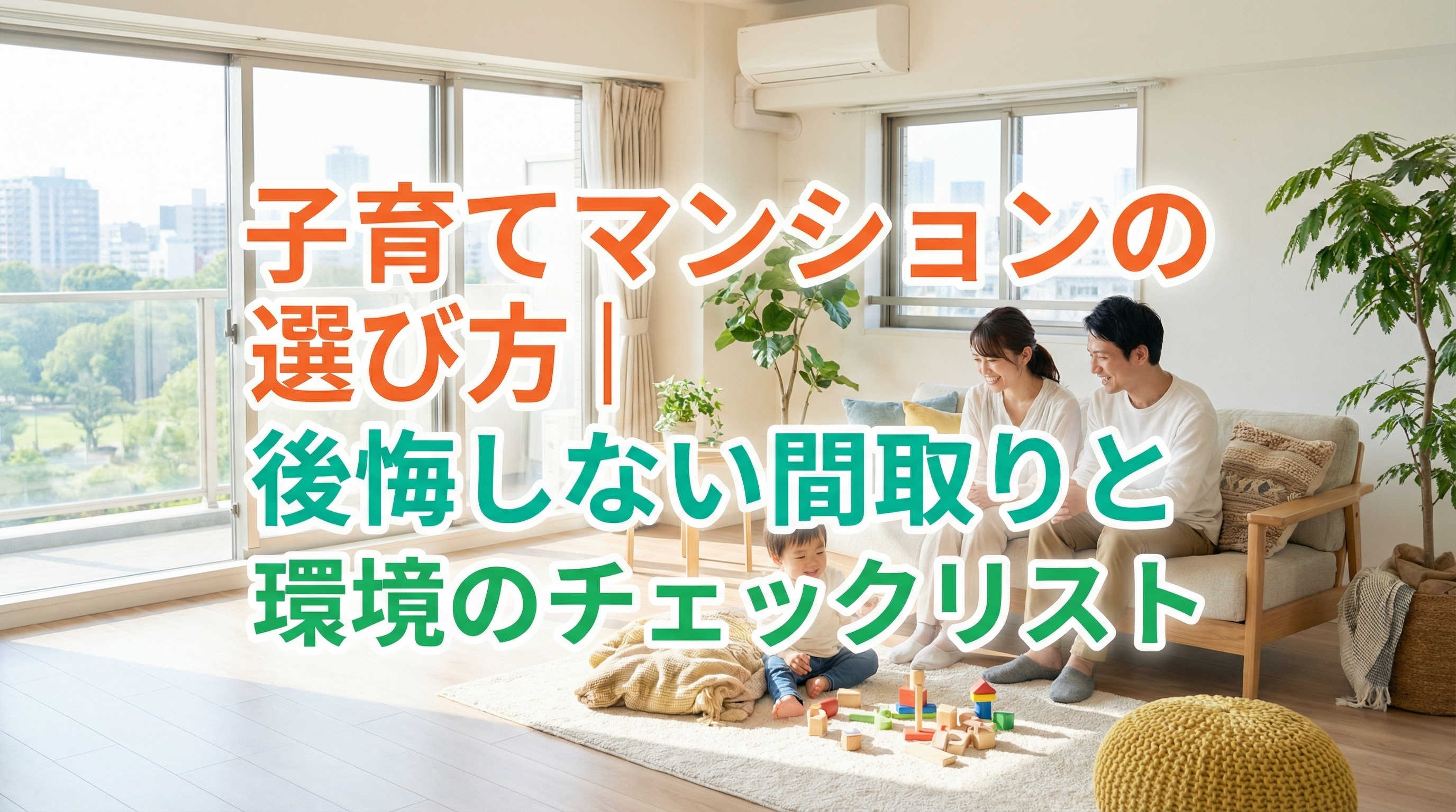 子育てマンションの選び方|後悔しない間取りと環境のチェックリ...の画像