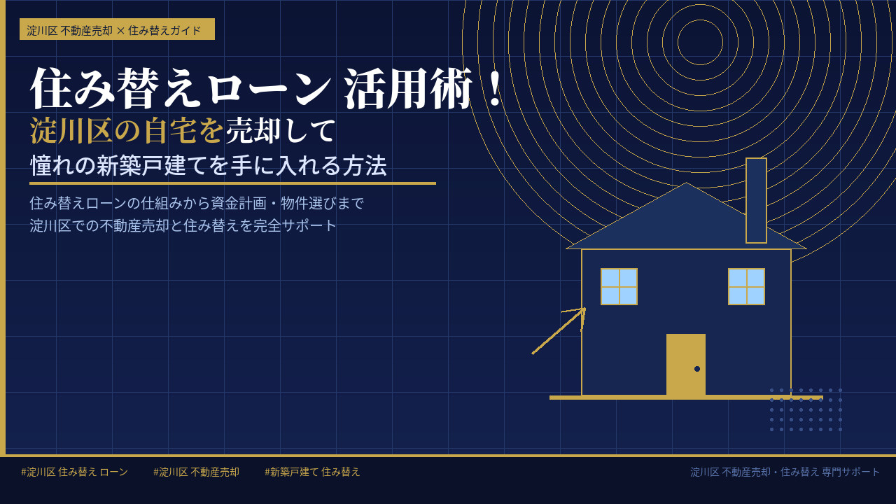【2026年】住み替えローン活用術！淀川区の自宅を売却して憧...の画像