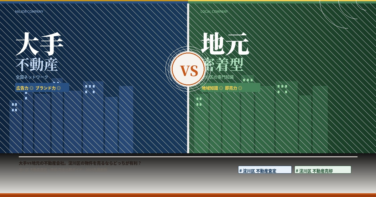 【2026年】大手vs地元の不動産会社。淀川区の物件を売るな...の画像