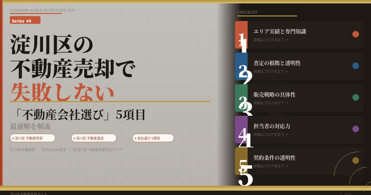 【2026年】淀川区の不動産売却で失敗しないための「不動産会...の画像