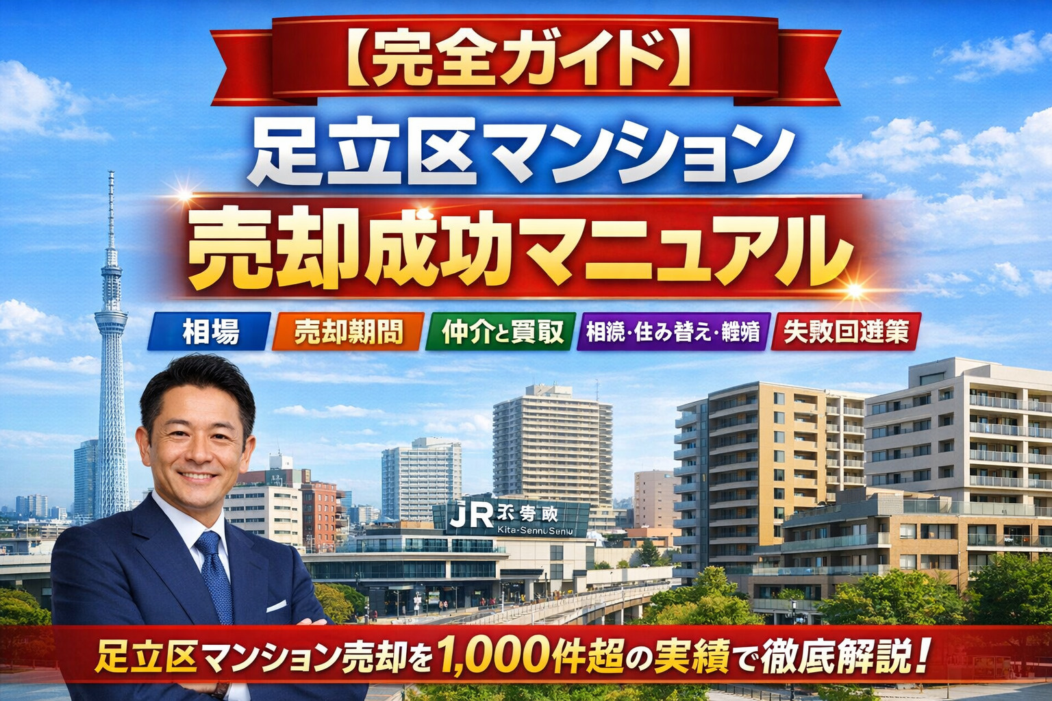 【完全版】足立区でマンション売却を成功させる戦略｜相場・期間...の画像