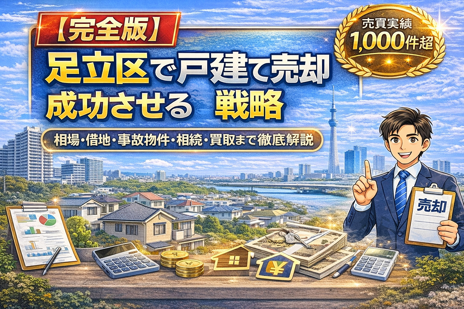 【完全版】足立区で戸建て売却を成功させる戦略｜相場・借地・事...の画像