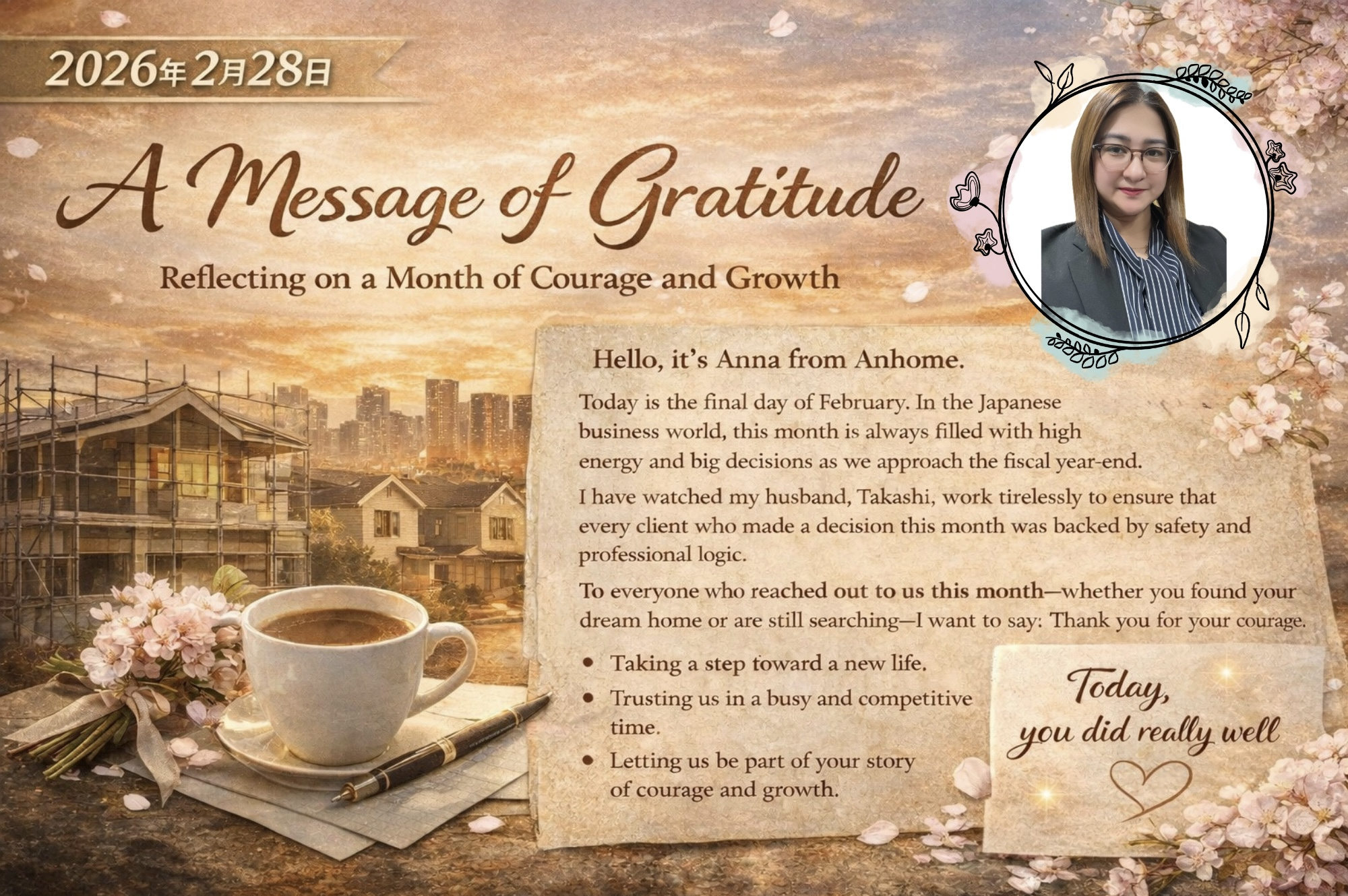 （2026年2月28日）A Message of Grati...の画像