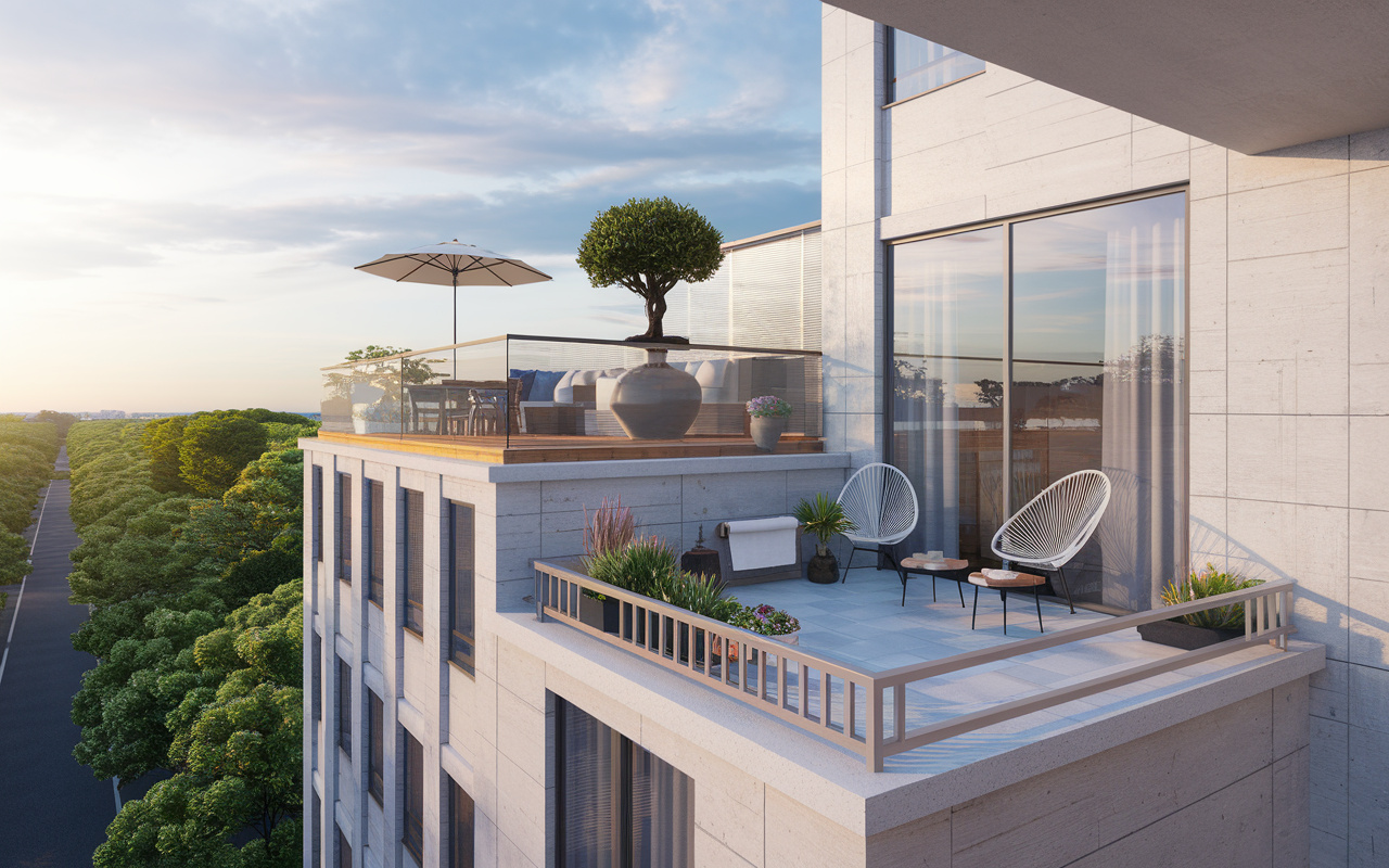 ベランダとバルコニーやテラスの違いは？選び方や使い方の参考に...の画像
