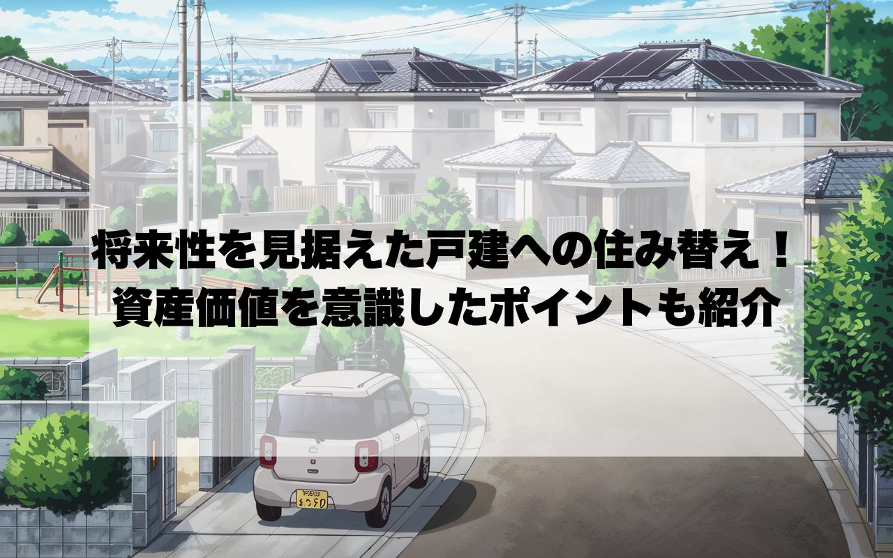 将来性を見据えた戸建への住み替え！資産価値を意識したポイント...の画像