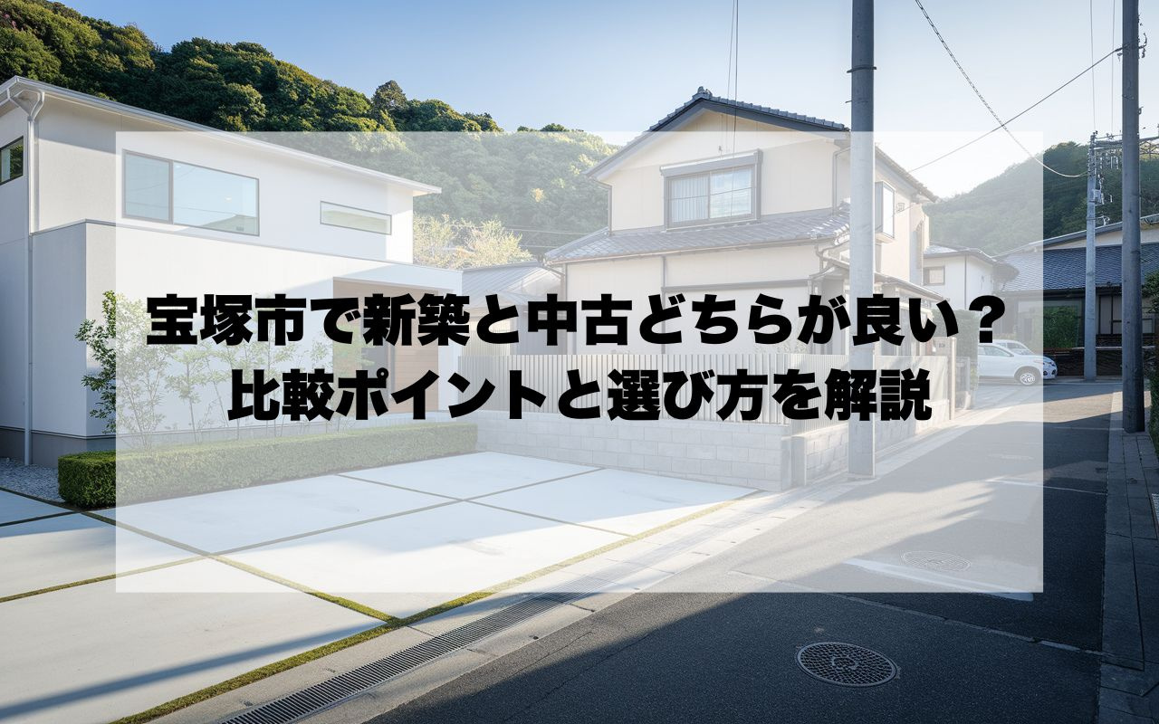 宝塚市で新築と中古どちらが良い？比較ポイントと選び方を解説の画像