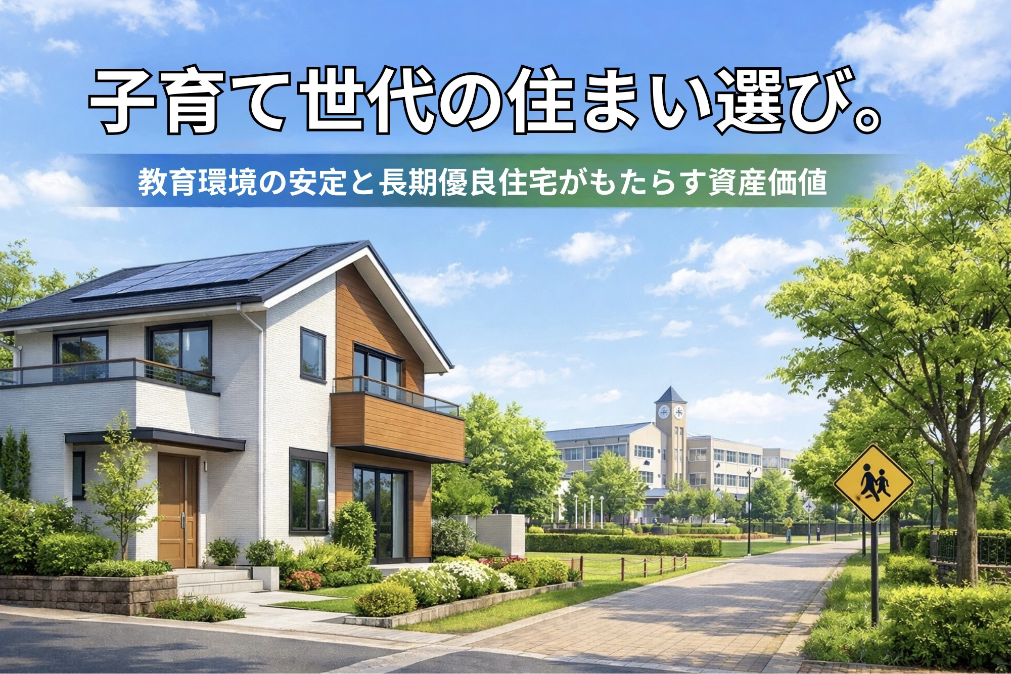 （2026年3月9日）子育て世代の住まい選び。教育環境の安定...の画像