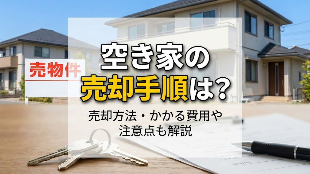 空き家の売却手順は？売却方法・かかる費用や注意点も解説の画像