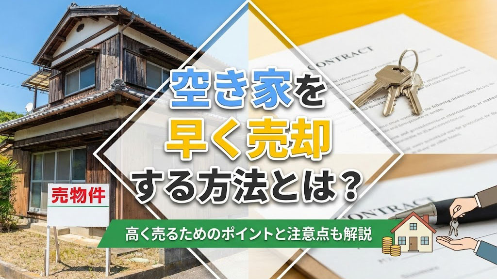 空き家を早く売却する方法とは？高く売るためのポイントと注意点...の画像