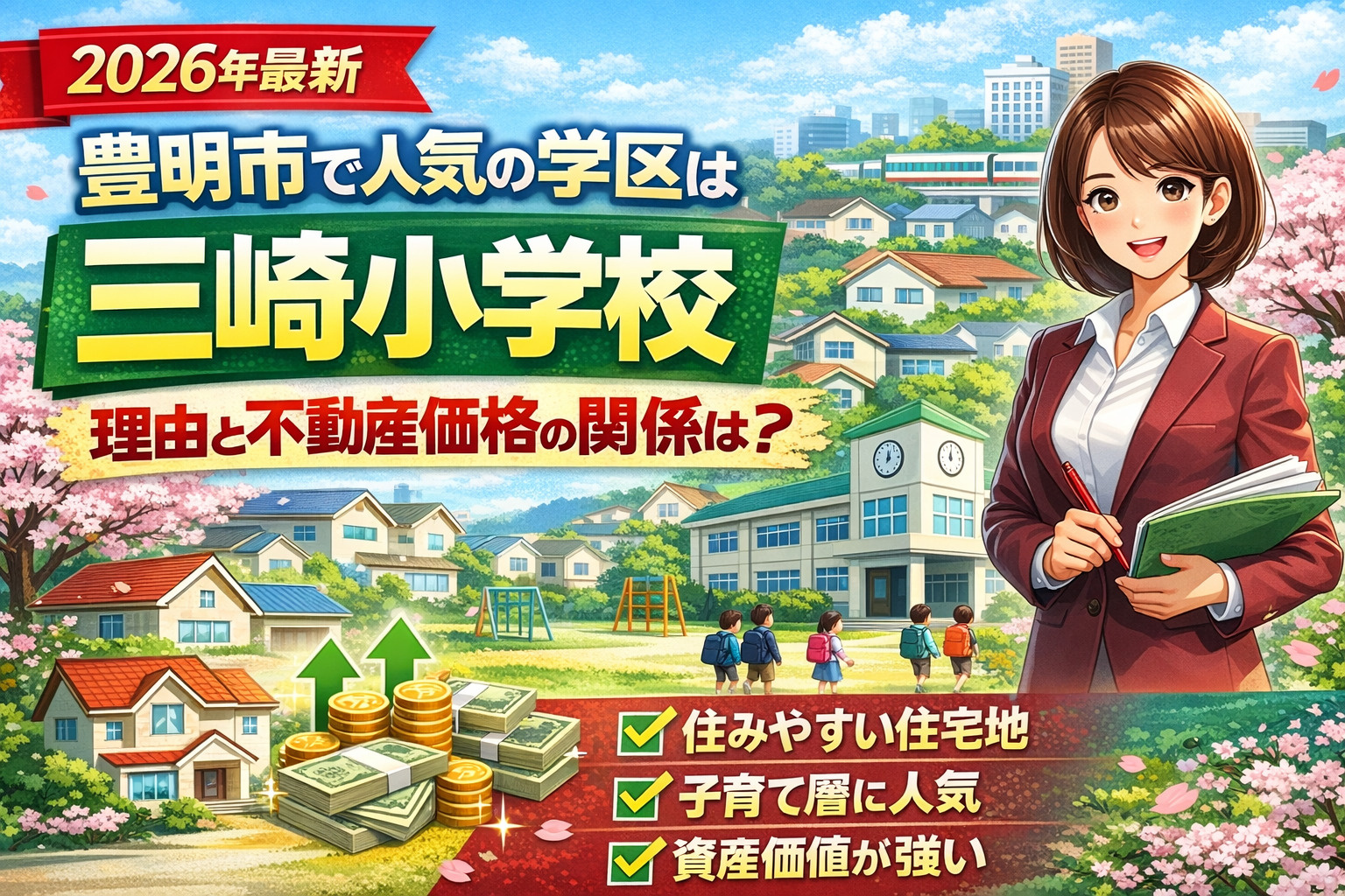 【2026年最新版】豊明市で人気の学区は三崎小学校？理由と不...の画像