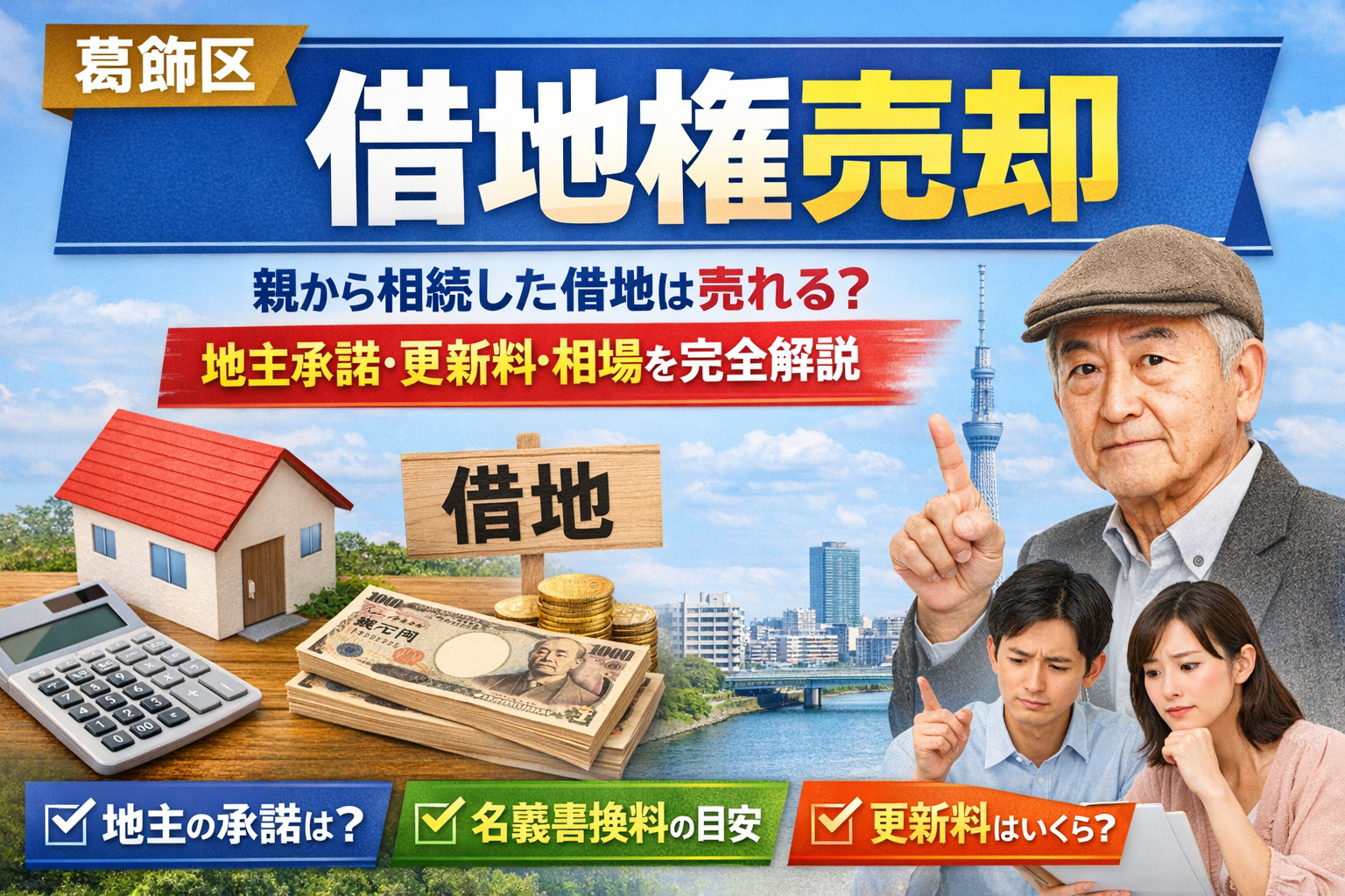 【葛飾区 借地権売却】親から相続した借地は売れる？地主承諾・...の画像