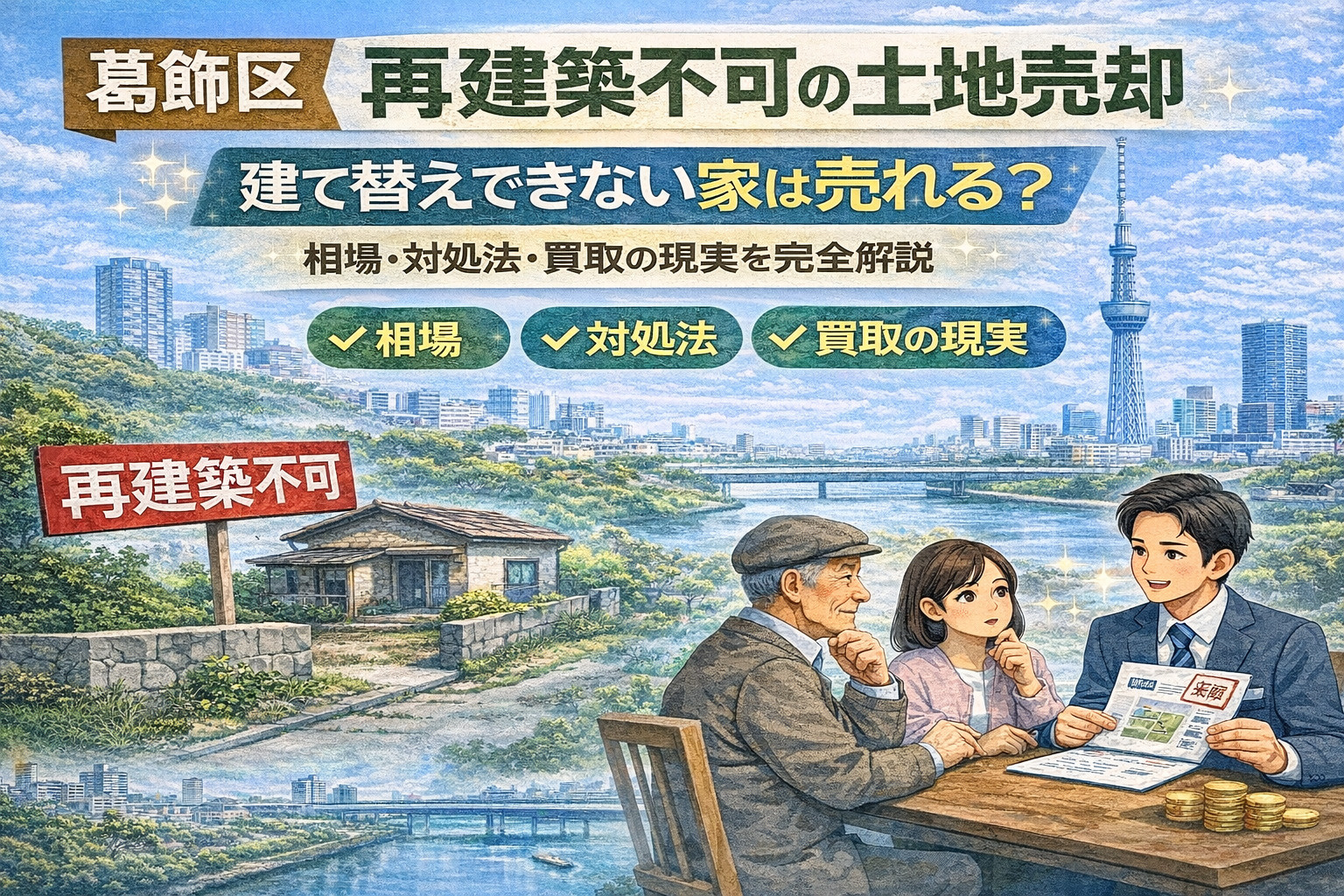 【葛飾区 再建築不可の土地売却】建て替えできない家は売れる？...の画像