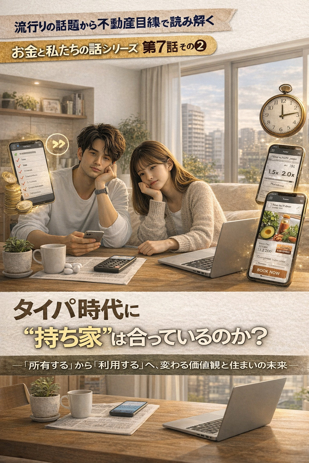 流行りの話題から不動産目線で読み解く お金と私たちの話シリー...の画像