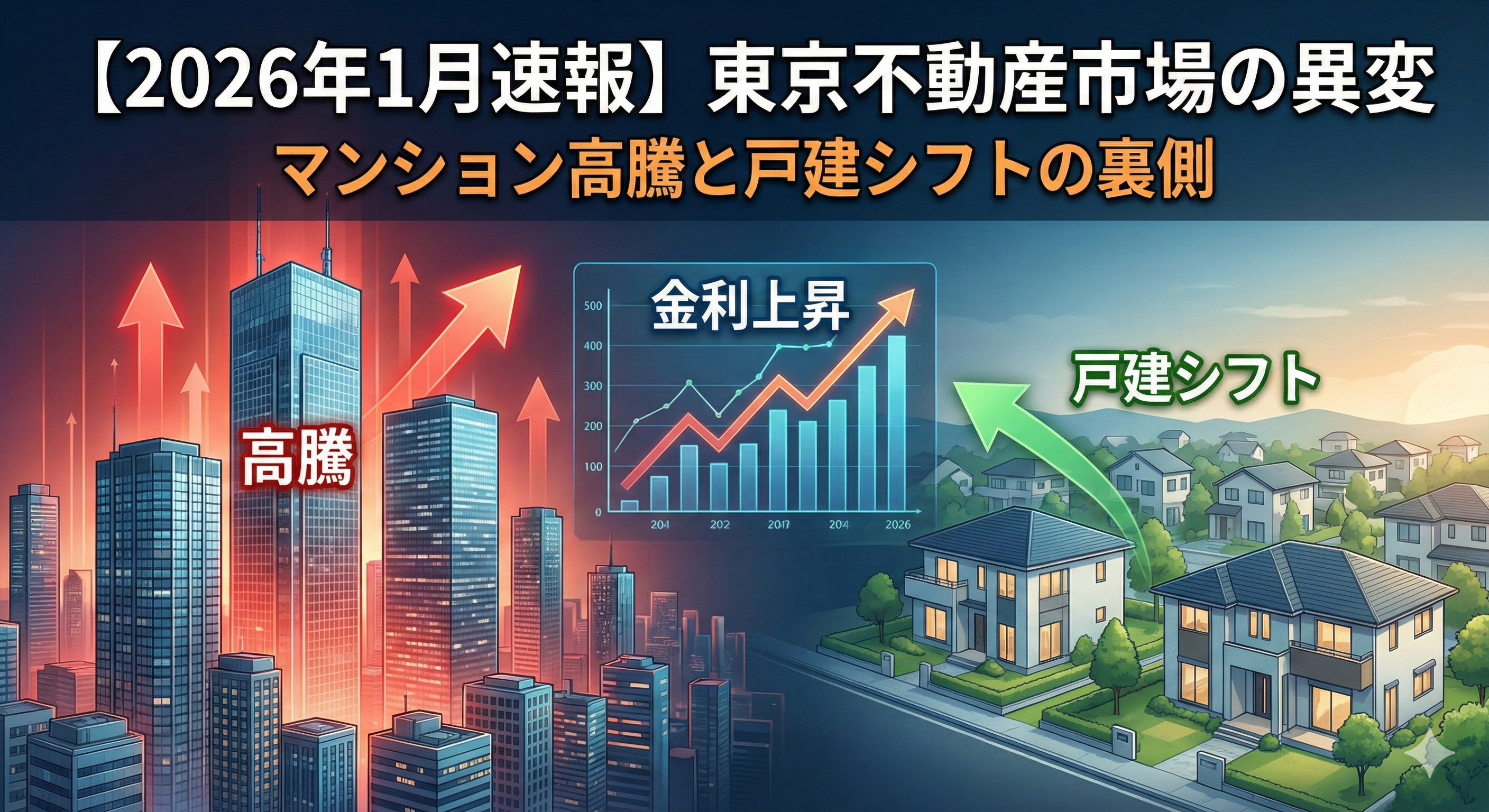 東京一極集中に異変？高騰するマンション市場と「戸建シフト」の...の画像