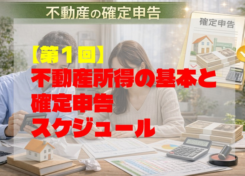 第1回｜不動産所得の基本と確定申告スケジュールの画像