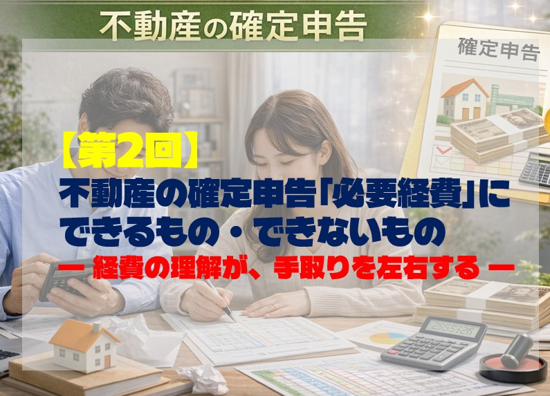 第２回 | 不動産の確定申告「必要経費」にできるもの・できな...の画像