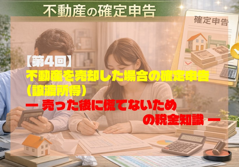 第４回｜不動産を売却した場合の確定申告（譲渡所得）の画像