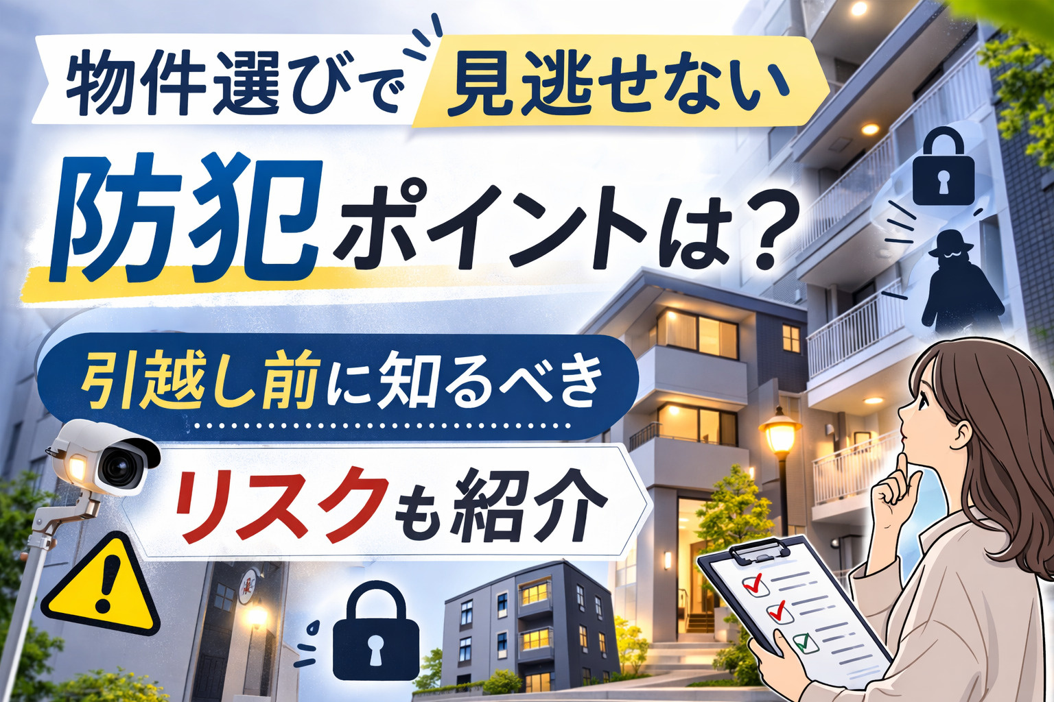 高槻市の物件選びで見逃せない防犯ポイントは？引越し前に知るべ...の画像