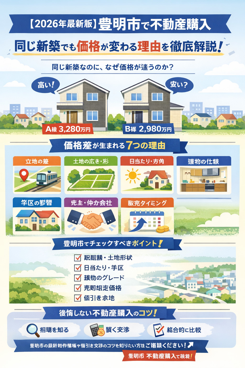 【2026年最新版】豊明市で不動産購入 同じ新築でも価格が変...の画像