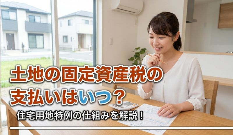 【2026年】土地の固定資産税の支払いはいつ？住宅用地特例の...の画像