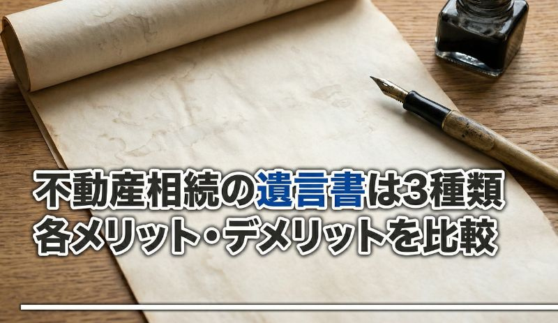 【2026年】不動産相続の遺言書は3種類｜各メリット・デメリ...の画像
