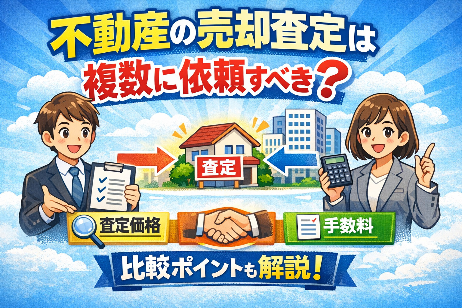 不動産の売却査定は複数に依頼すべき？比較ポイントも解説の画像