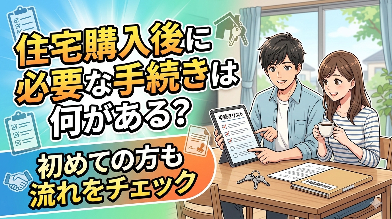 住宅購入後に必要な手続きは何がある？初めての方も流れをチェッ...の画像