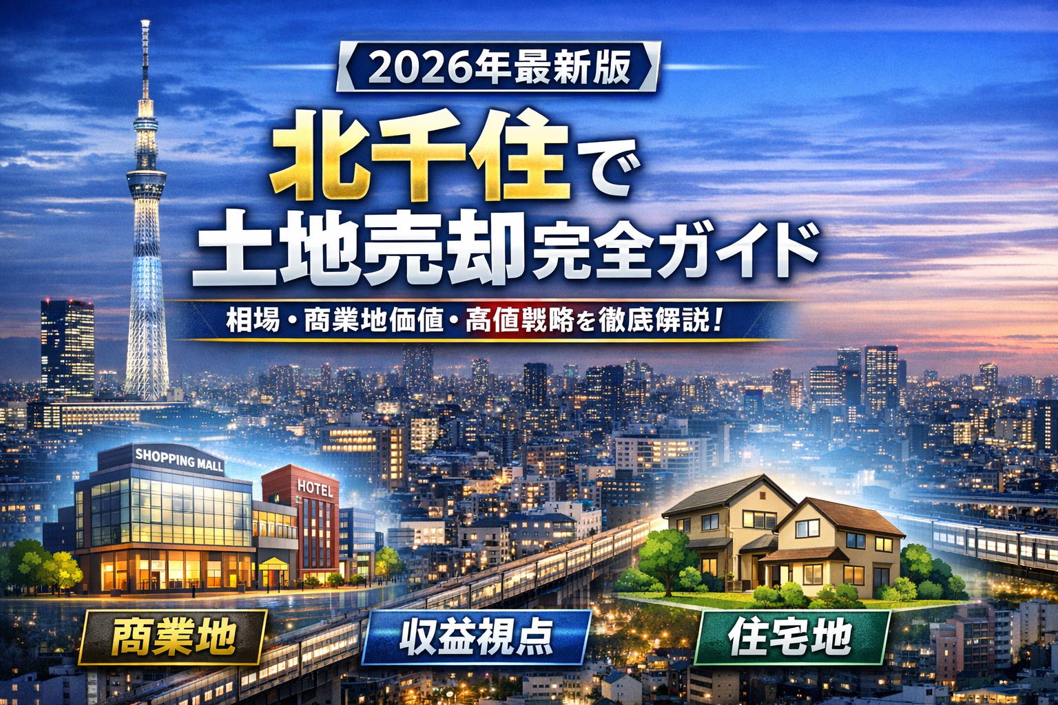 【2026年最新版】北千住で土地売却を成功させる完全ガイド｜...の画像