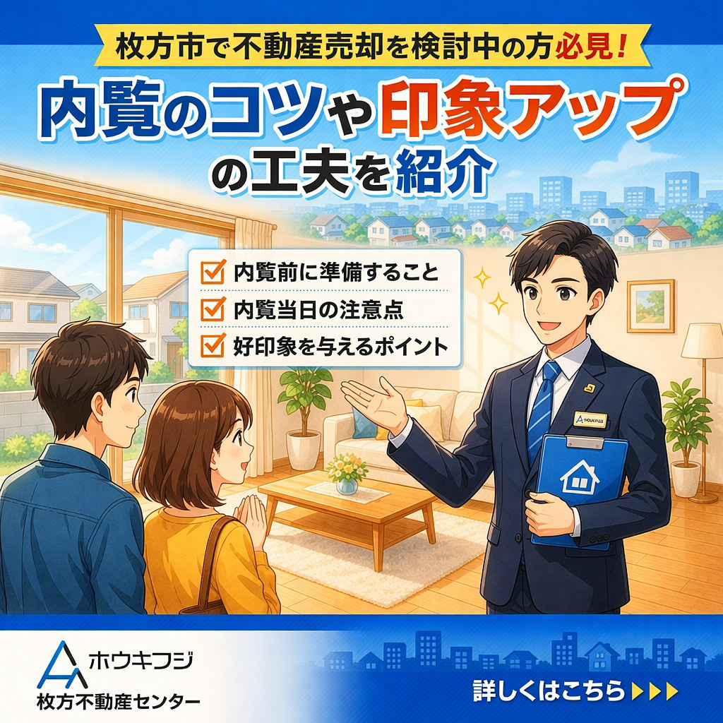 枚方市で不動産売却を検討中の方必見！内覧のコツや印象アップの...の画像