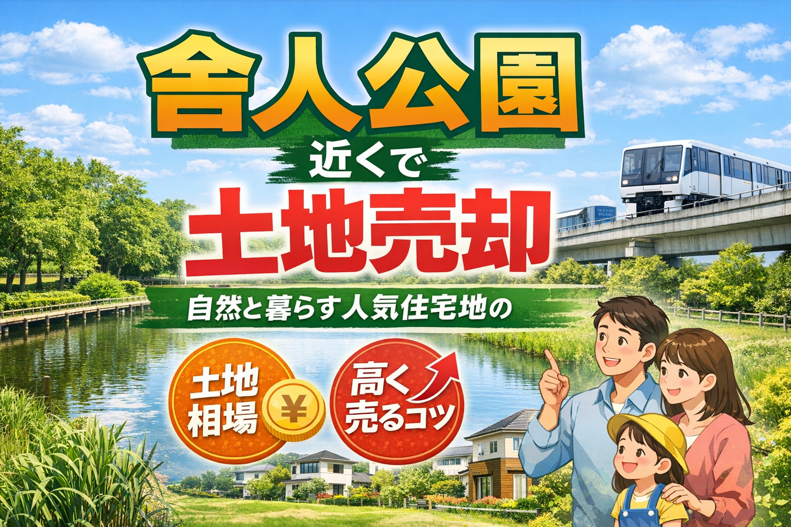 舎人公園近くで土地売却｜自然と暮らす人気住宅地の相場と高く売...の画像