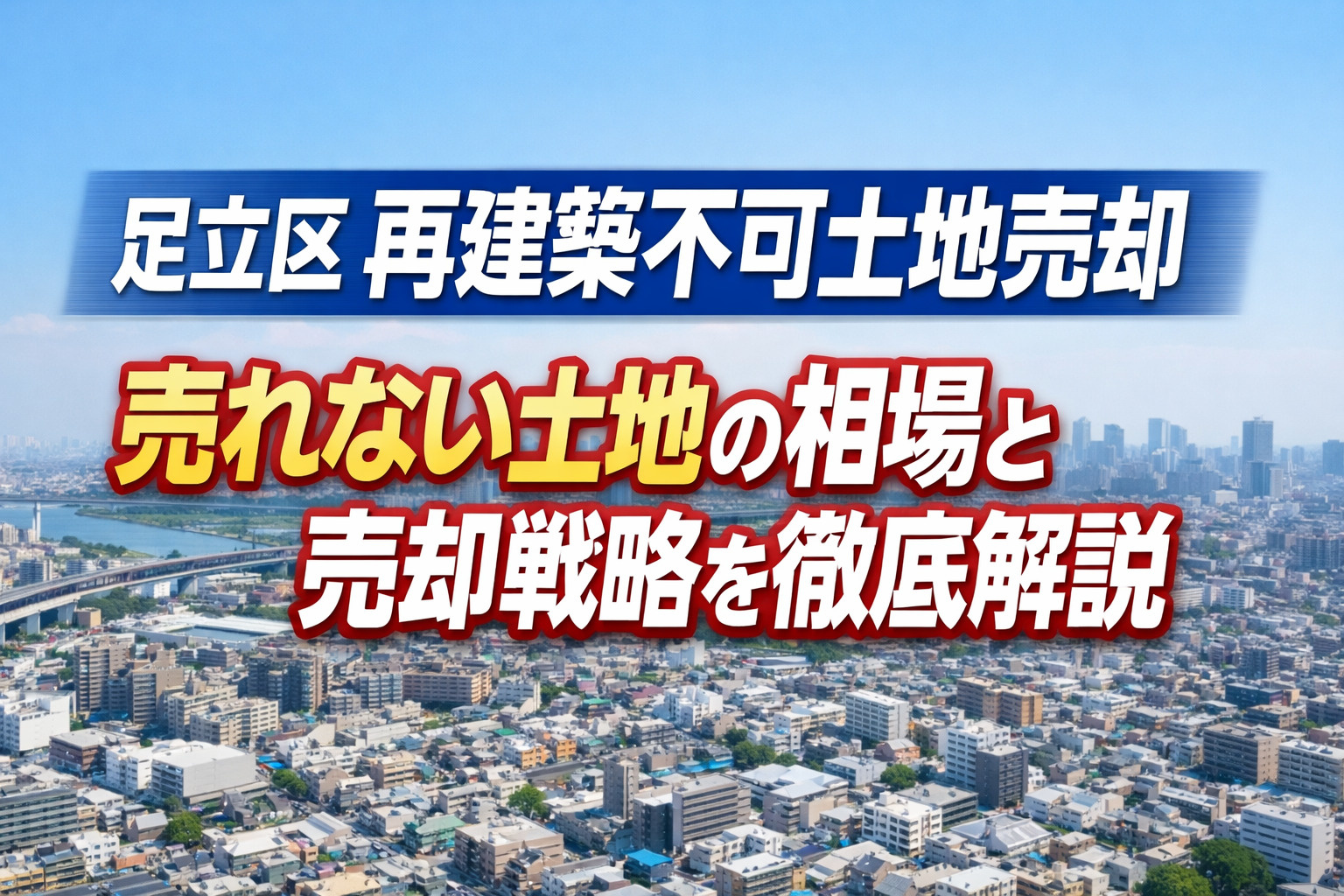 【足立区 再建築不可土地売却】売れない土地はどうする？相場・...の画像