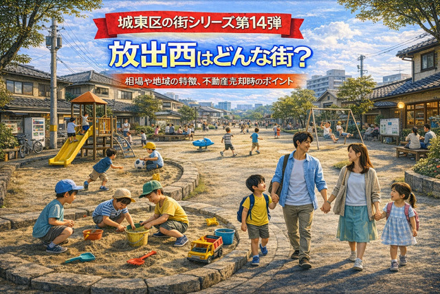 大阪市城東区放出西の不動産売却ポイントは？相場や環境どんな街...の画像