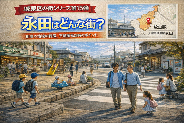 大阪市城東区永田の不動産売却ポイントは？どんな街か地域の特徴...の画像